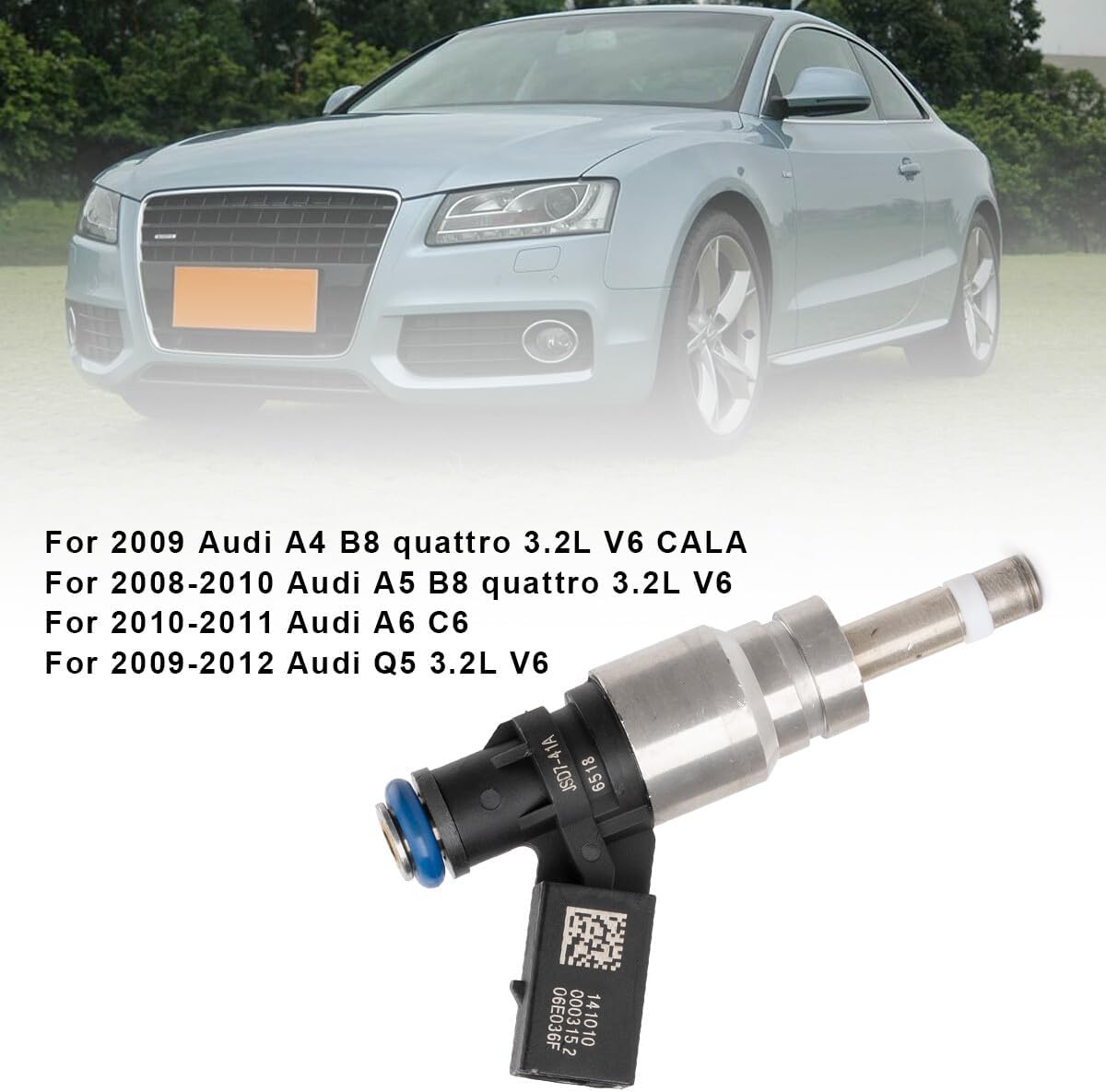 ya 10 9.16 baidi 6-pack fuel injector 06E906036F for Audi A4 A5 A6 Quattro Q5 S4 S6 S8 06H906036P-