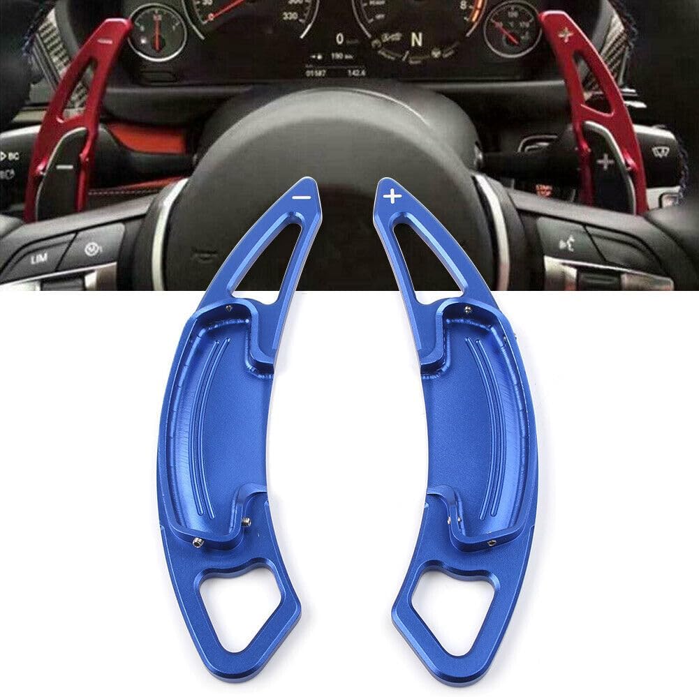 ya 5 8.24 baidi for Honda for Accord 2013-2019 Aluminum Blue DSG Paddle Shifters Extensions Trim