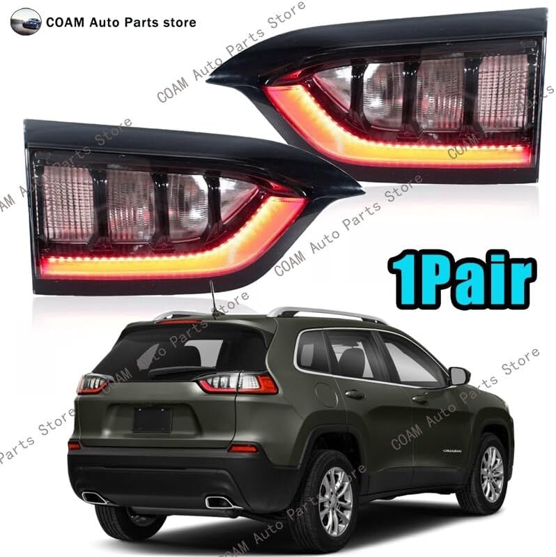 ya 4 8.24 baidi Left and right inner LED tail light rear brake light for Jeep Cherokee 2019-2021