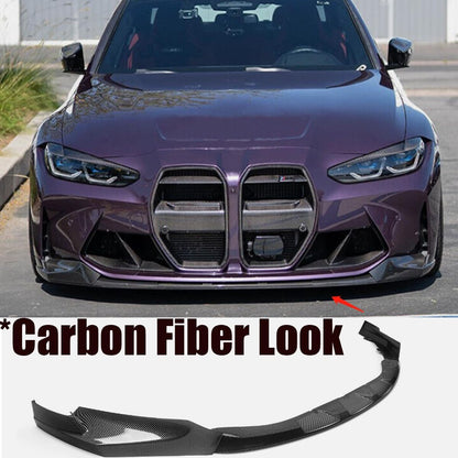 ya 2 8.15 Front Splitter Bumper Lip Spoiler For 21-23 for BMW G80 M3 G82 G83 M4 Carbon Fiber