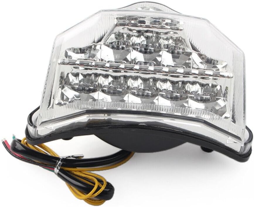 ya 2 8.15 Rear Taillight Brake Turn Signal Assembly Clear Fit for Yamaha FZ600 FZ6 FAZER