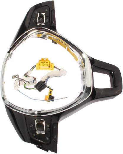 ya 4 8.14 Chrome Multi-function Steering Wheel Switch Cover&Cable Kit for VW for JETTA MK6