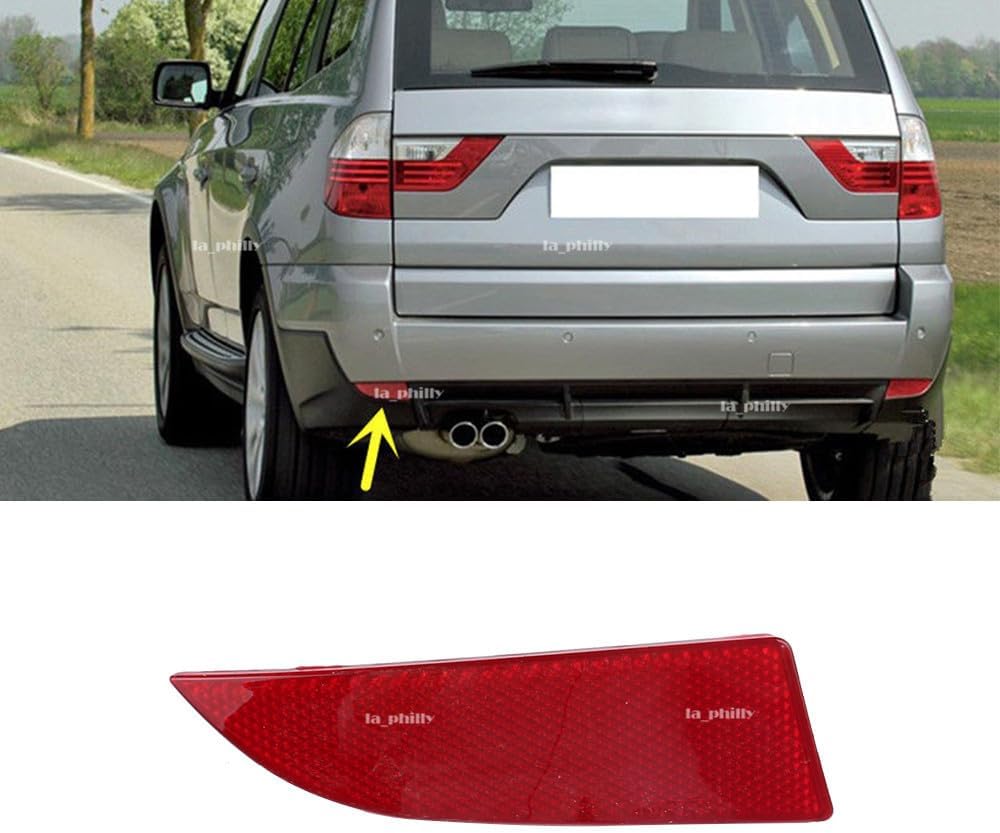 ya 6 8.24 baidi Rear Bumper Cover Left Reflector Red NEW for BMW X3 2004-2010 63147162217