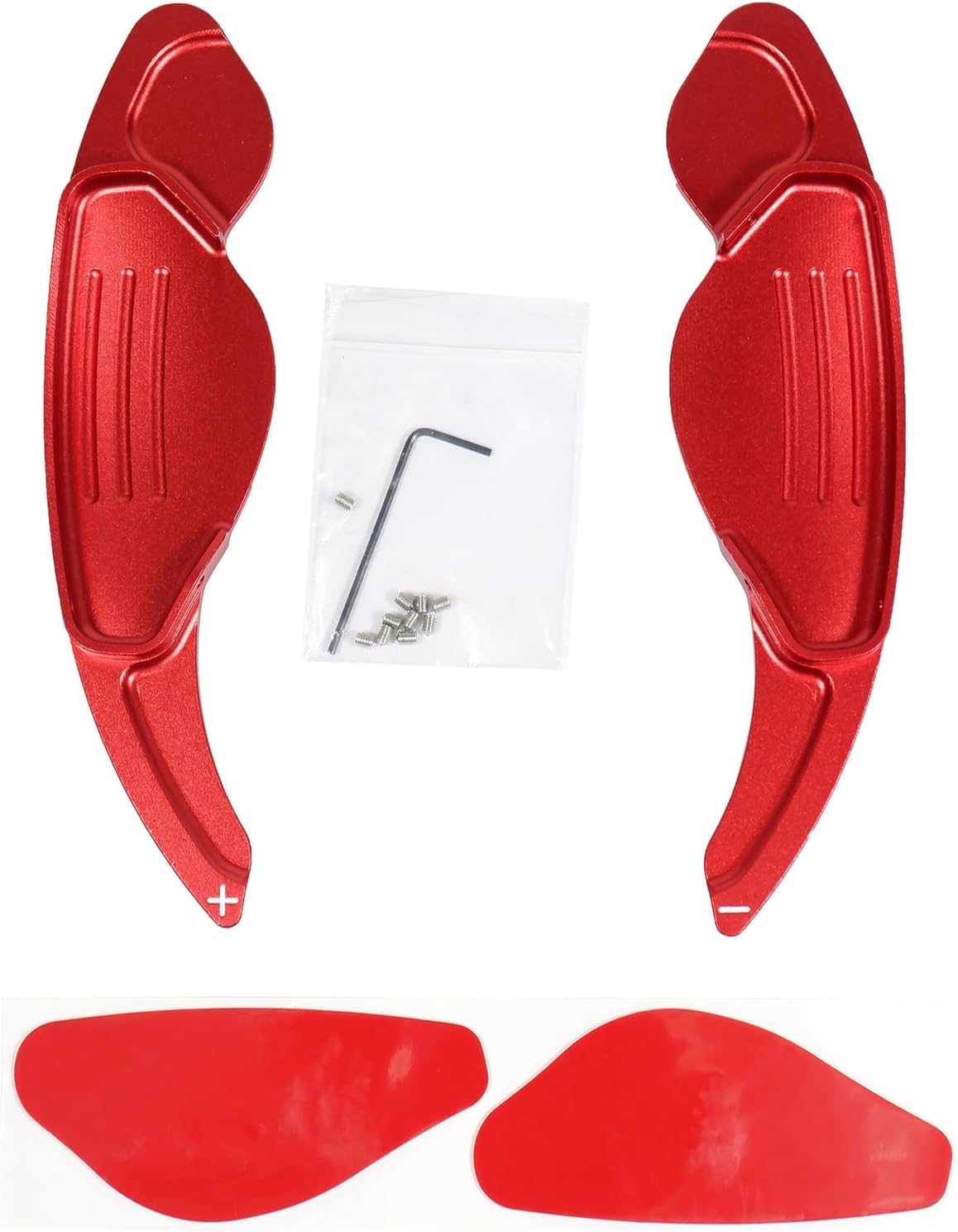 ya 13 9.15 baidi Red Steering Wheel Shift Paddle Shifter Fit for Jaguar XEL XE XFL XF XJ 1 Set