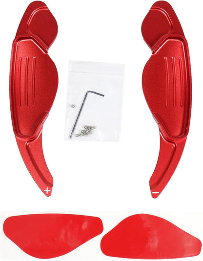 ya 13 9.15 baidi Red Steering Wheel Shift Paddle Shifter Fit for Jaguar XEL XE XFL XF XJ 1 Set