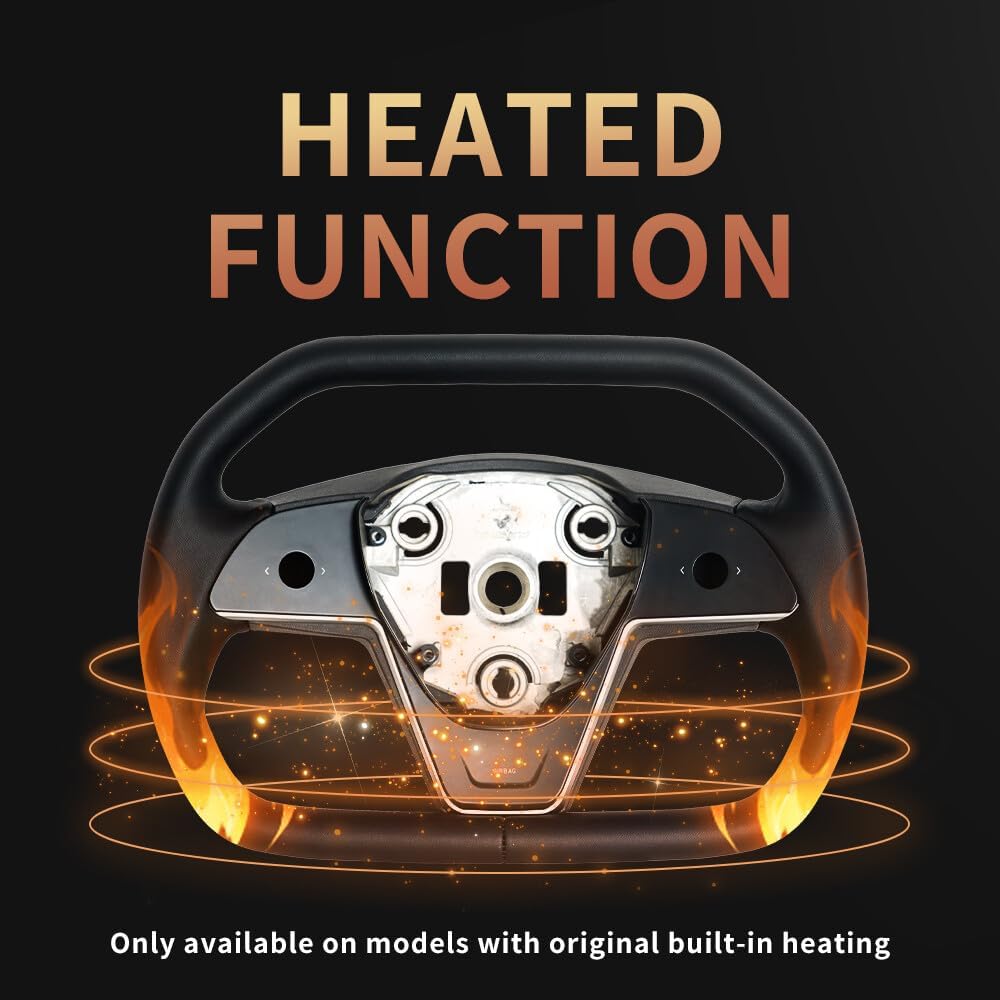 ya 5 8.10 for Tesla for Model 3 for Model Y 2016-2023 Upgrade Steering Wheel W/Heated W/button