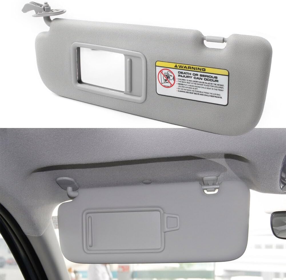 ya 11 9.14 baidiCar Gray Sun Visor Left Driver Side for Hyundai for Elantra 2011-15 12 852103X000TX