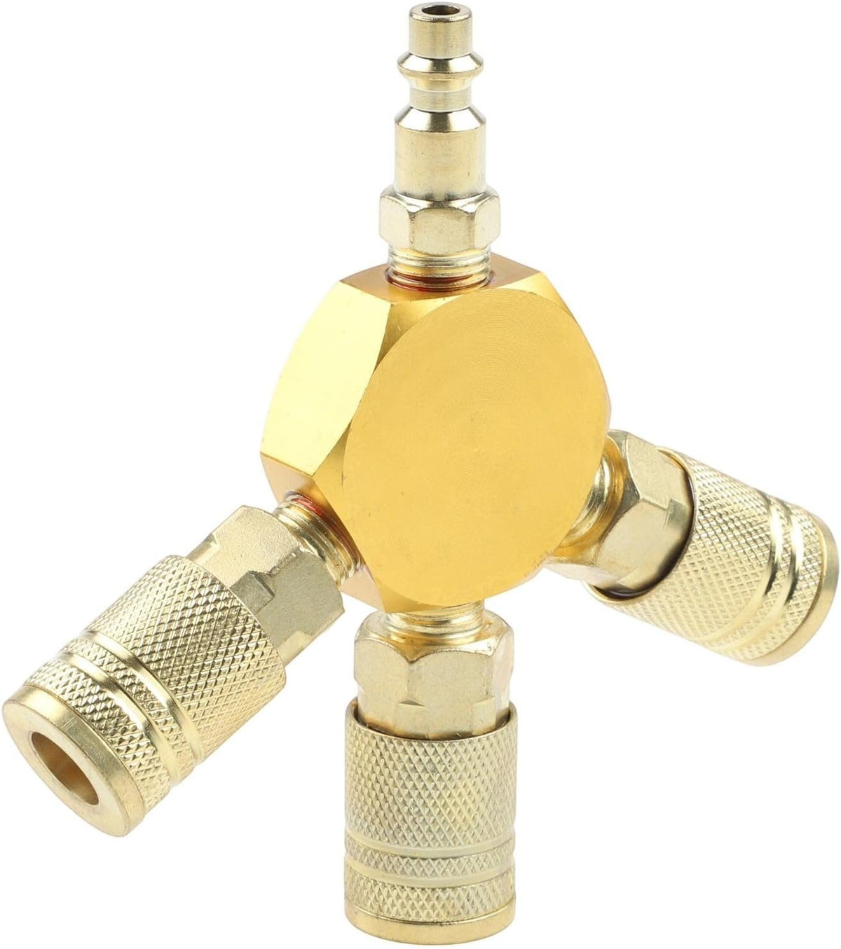 ya 14 9.20 baidi 3-WAY Quick Coupler 1/4 NPT Connector Air Hose Pneumatic Tools America Style-1