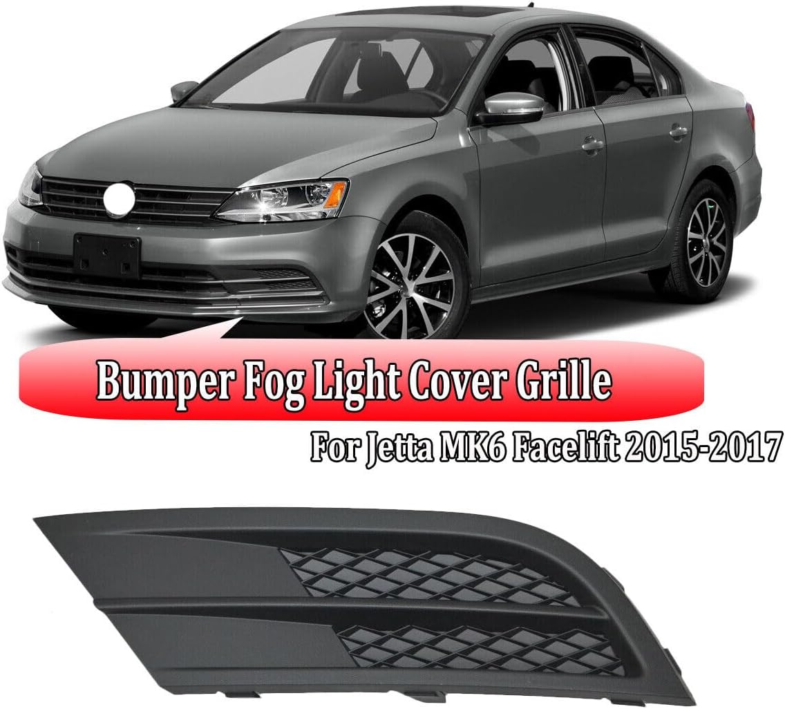 ya 4 8.10 Bumper Fog Light Lamp Cover Grille LHD Driver Side for 2015-17 for VW for JETTA Facelift