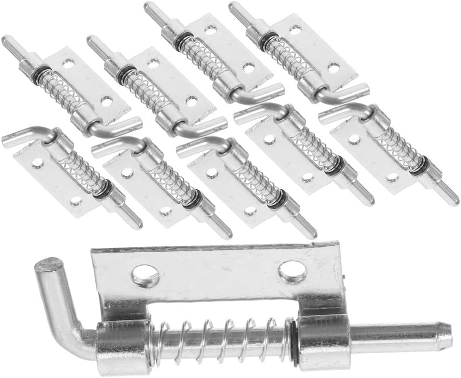 ya 26 10.21 baidi 2 Pack Spring Hin Baby Stainless Steel Bolt Clamps Trailer Door Latch