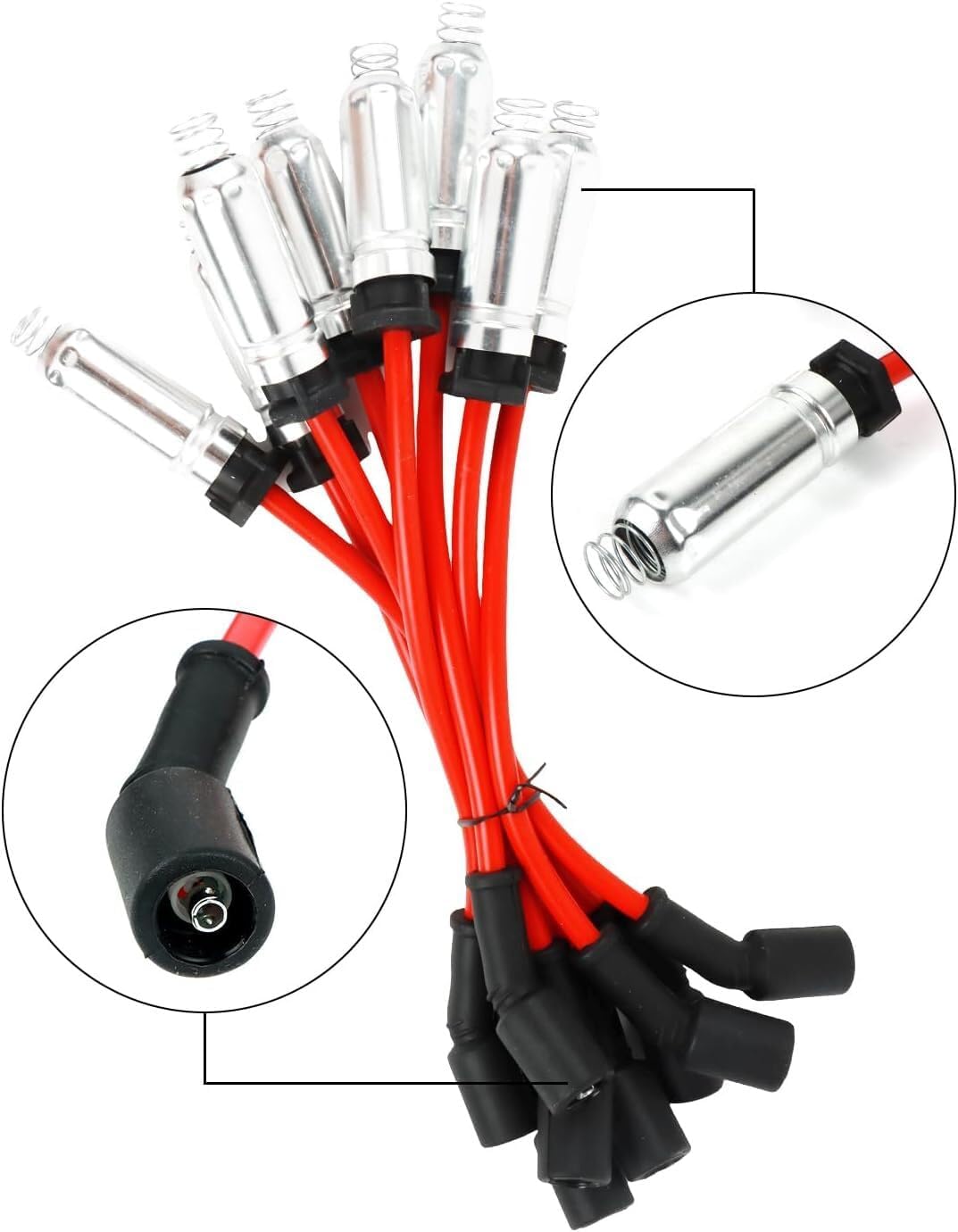 ya 9 10.24 8 Perfor for MAN ce Ignition Coil UF262&Wire Set&Spark Plug for Chevy for GMC for Sierra for Yukon