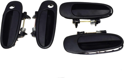 ya 2 8.15 for Toyota for Corolla 93-97 Outside Door Handle Front Rear Left Right Black 4Pcs