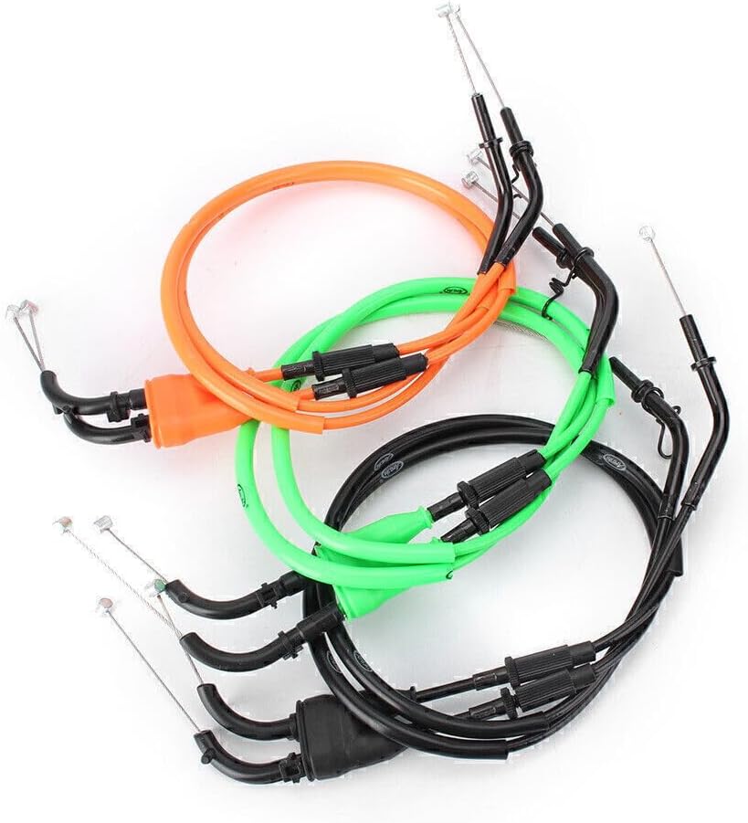ya 5 8.24 baidi 2x Motorcycle Throttle Cable Accelerator Wire Fit for Kawasaki ZX10R 2011-15