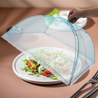 ya 14 9.20 baidi 6Pcs Mesh Food Cover 17 Inch Collapsible Food Net Cover Tent Umbrella S n-1