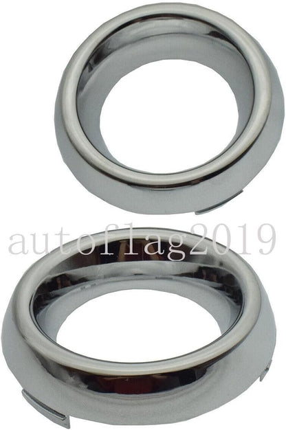 ya 4 8.24 baidi for Dodge Durango 2016-2020 Dual Fog Light Bezel Chrome Light Ring Left and Right 