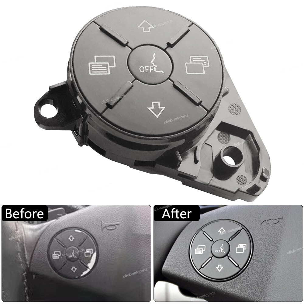 ya 13 9.15 baidi for Mercedes-Benz 2006-2011 W164 ML GL Left Side Steering Wheel Switch Button