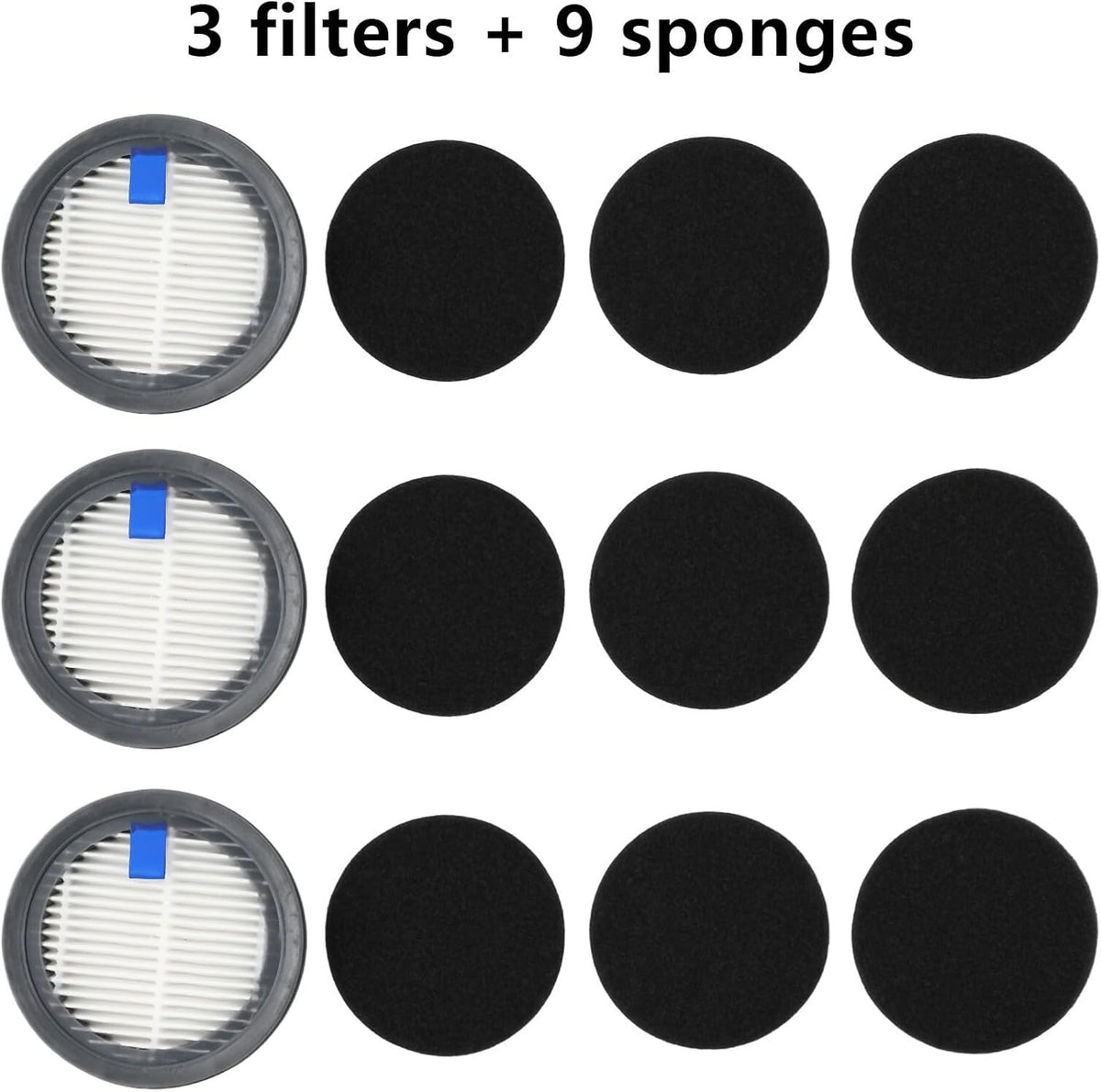 ya 26 10.21 baidi 3 Pack Filters and 9 Pack Spon Filters for Afoddon A200ProA200