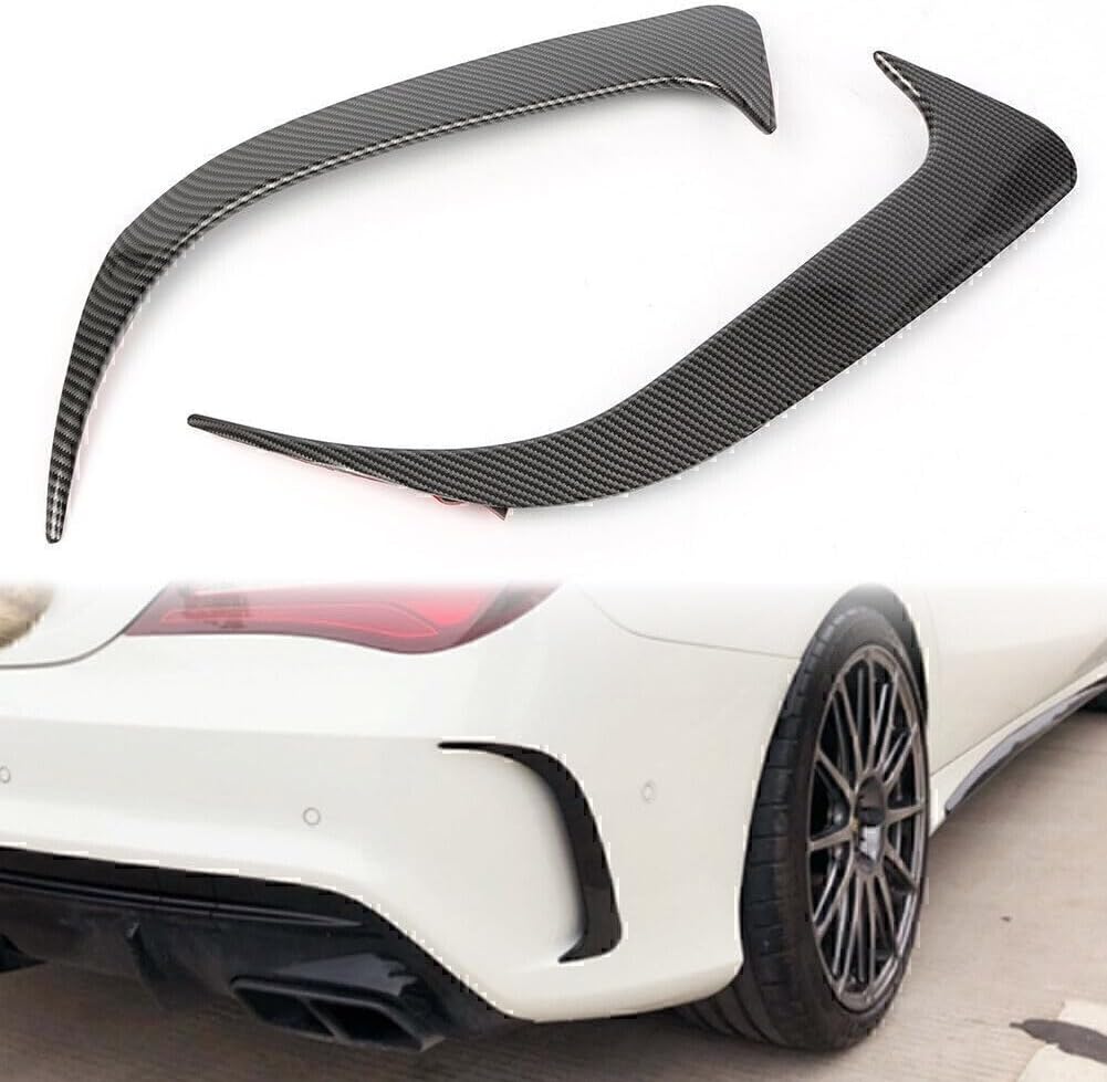 ya 4 8.14 2 x Carbon Rear Side Air Vent Cover for Benz W117 CLA200/220/CLA250 14-18