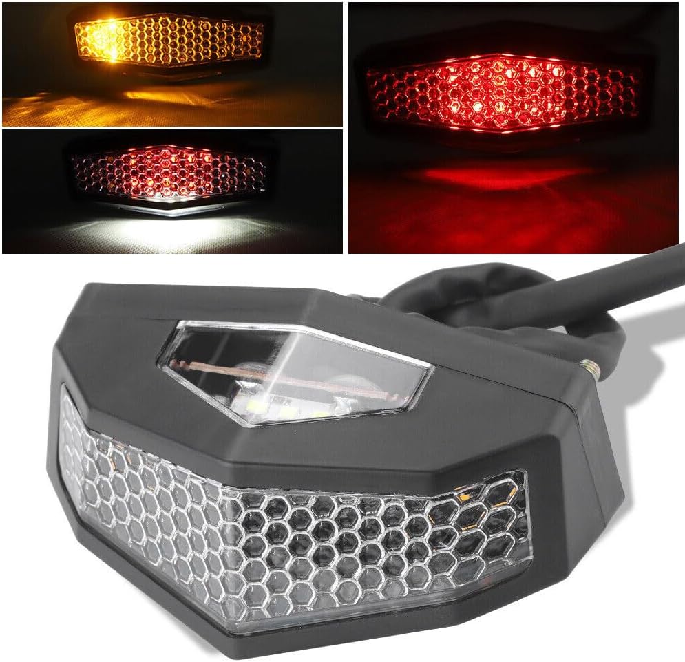 ya 7 8.24 baidi Universal Motorcycle LED Tail Light Rear Brake Taillight Stop Light Running Lamp