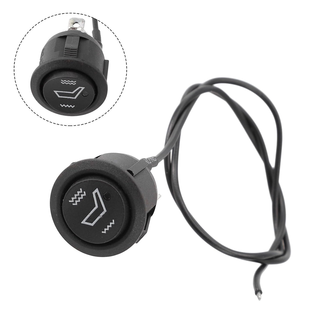 ya 23 10.7 baidi Plastic & Metal for Seats Switch for All Cars 3Pin Control Heater Switch 12V