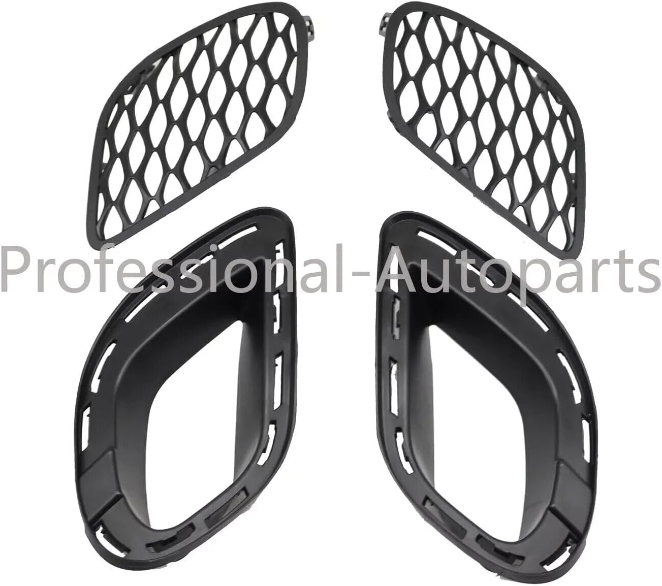 ya 7 8.24 baidi Set of 4Pcs Bumper Fog Lamp Cover Bezel & Bracket for Dodge for Charger 2015-2020