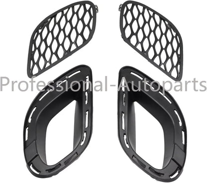ya 7 8.24 baidi Set of 4Pcs Bumper Fog Lamp Cover Bezel & Bracket for Dodge for Charger 2015-2020