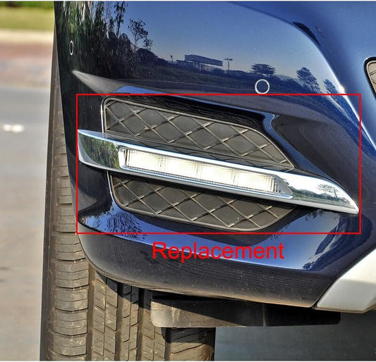 ya 4 8.14 6pcs set L + R front fog lamp grille trim cover for 2013-15 Benz X204 GLK350