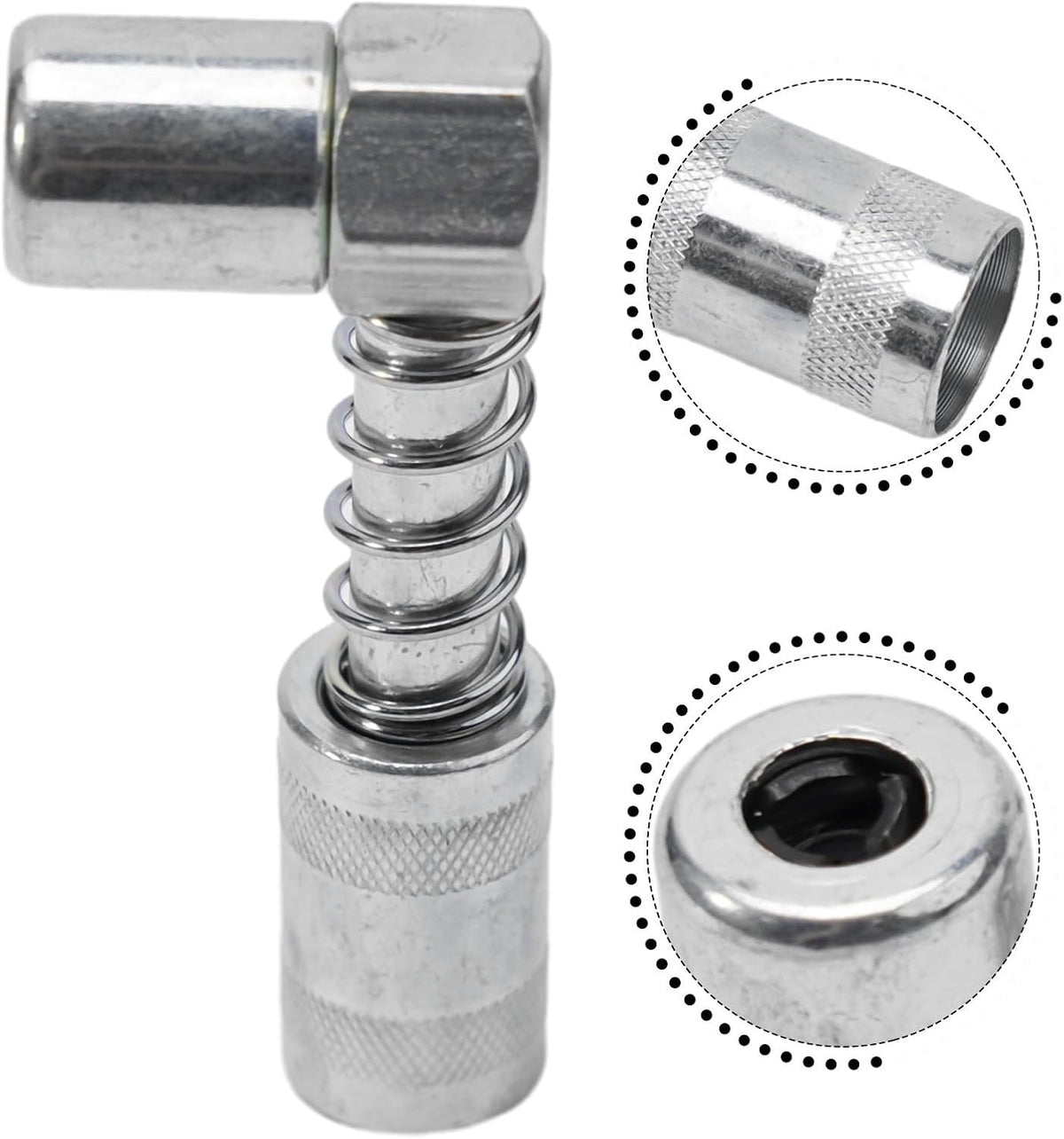 ya 14 9.20 baidi 90 De Grease Nozzle Adapter 3 Jaw Coupler Grease Fitting Tool with Sleeve-1