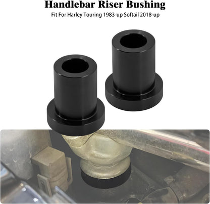ya 5 8.24 baidi Black Handlebar Riser Bushings Kit Fits for Harley Softail 2018-Up Touring 83-Up