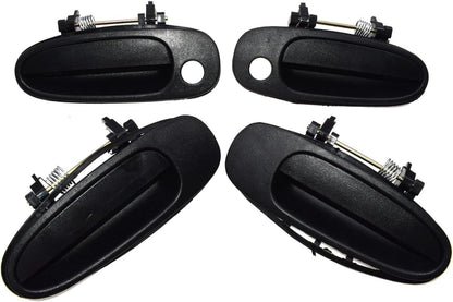 ya 2 8.15 for Toyota for Corolla 93-97 Outside Door Handle Front Rear Left Right Black 4Pcs