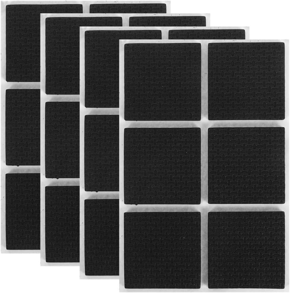 ya 26 10.21 baidi 12PCS Self Adhesive Stops Slide Black Furniture Grippers Stopper Anti Pads