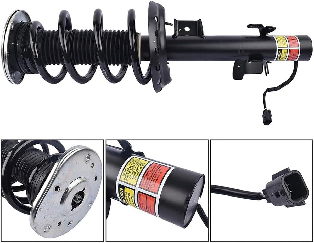 ya 12 10.8 baidi Pair for Range Rover Evoque Front LH+RH Shock Strut Assys w/Electric 2012-2018