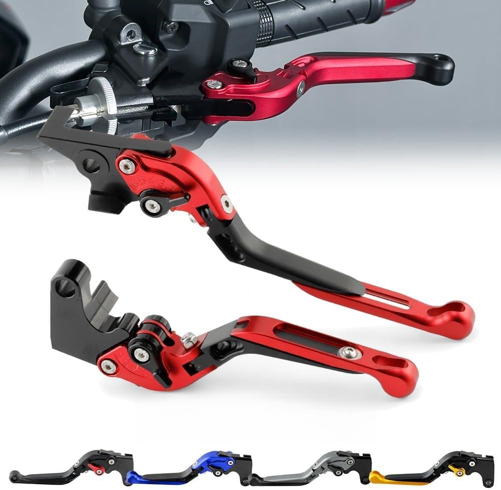 ya 4 8.14 Adjustable Folding Extendable Clutch Brake Lever for Honda XL750 Transalp 23-24