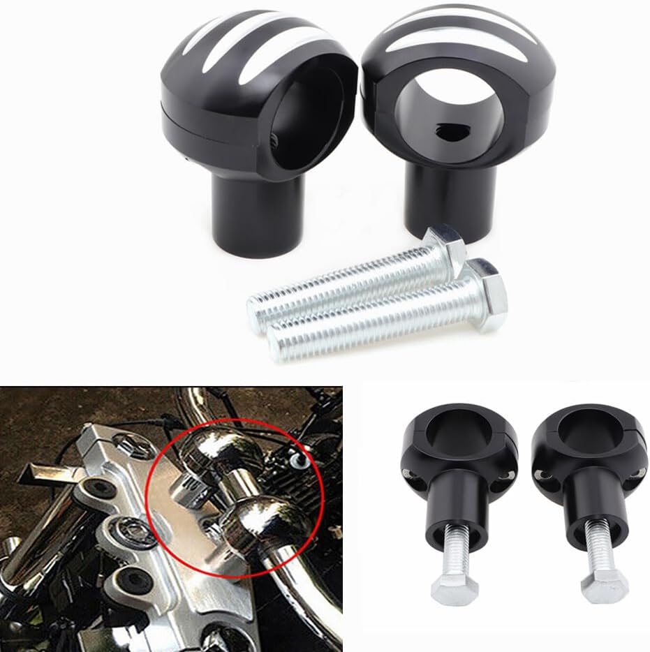 ya 4 8.8.2 32mm Aluminum Handlebar Riser Bars Mount Clamp for Harley Sportster 883 1200