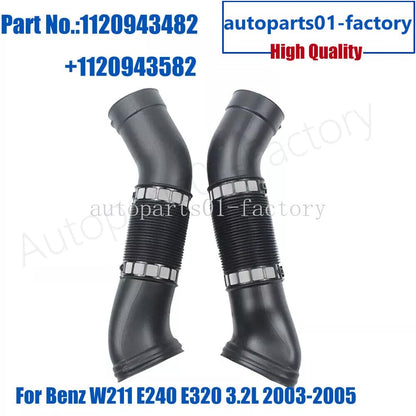 ya 7 8.24 baidi 1 Set of Left and Right Intake Pipe Hoses Suitable for Mercedes W211 E240 E320