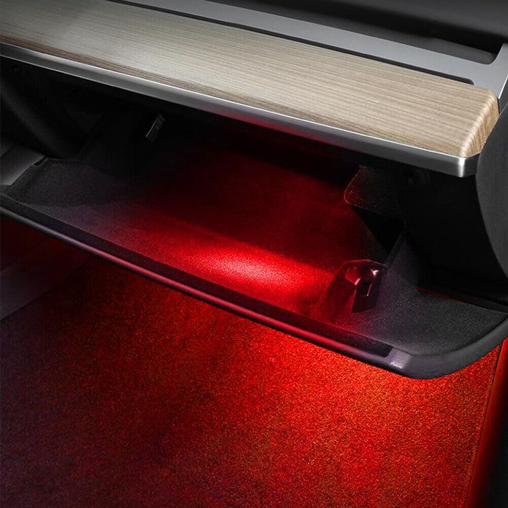 ya 4 8.8 2X For Tesla Model 3 S Y X Interior LED Lights Blubs Kit Replacement Red Lights