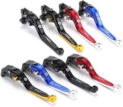 ya 4 8.14 Adjustable Folding Extendable Clutch Brake Lever for Yamaha YZF R1 R1M 2015-2024