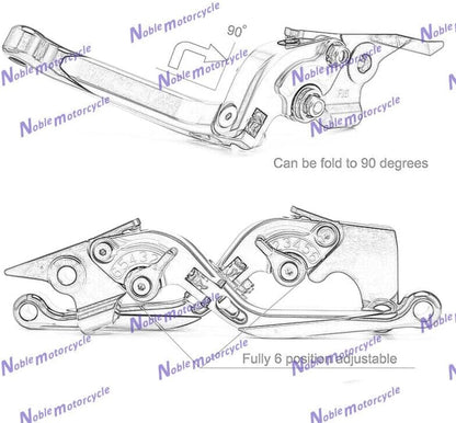 ya 4 8.24 baidi for Kawasaki Z900RS 2018-2023 Motorcycle Adjustable Foldable Brake Clutch Lever