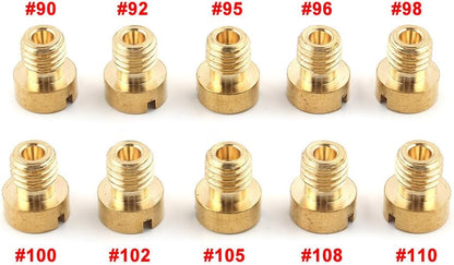 ya 2 8.15 90-110 M5 Main jet For Dellorto Carburetor SHA SHB UA UB PHBG VHB-CS VHBT-CS