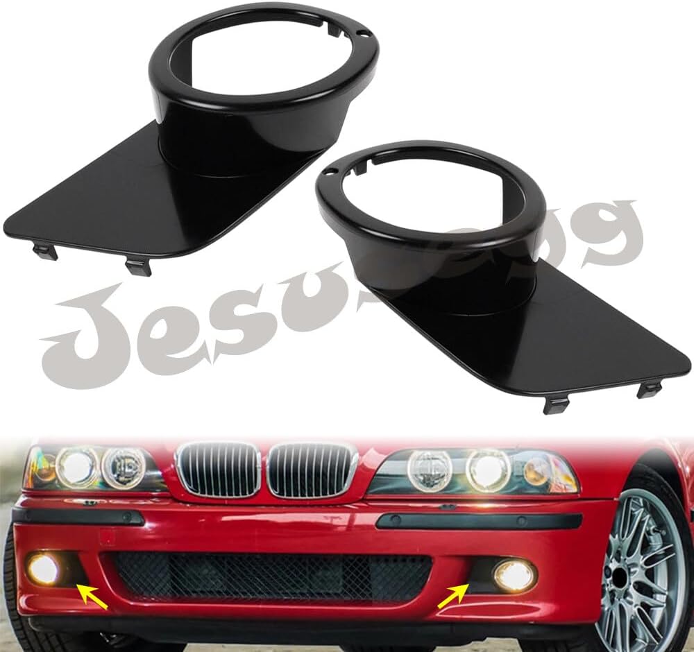 ya 9 10.24 Front RH&LH Bumper Fog Light Ring Cap Frame for BMW M5 1999 2000 2001 2002 2003