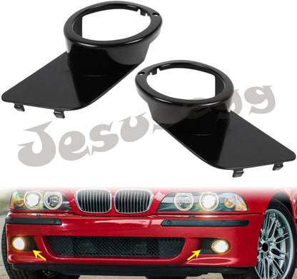 ya 9 10.24 Front RH&LH Bumper Fog Light Ring Cap Frame for BMW M5 1999 2000 2001 2002 2003