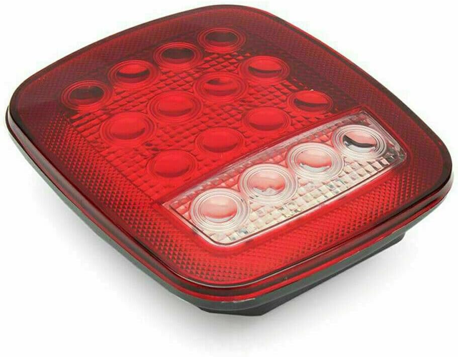 ya 10 9.16 zhengce 2x for Jeep for Wrangler JK TJ CJ YJ Square Stop Turn Tail backup 16LED Mar