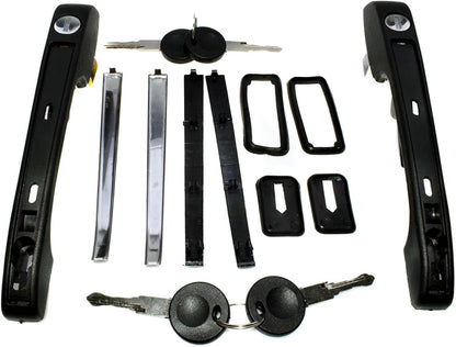 ya 2 8.15 Front Left and Right Outer Door Handles for VW for Golf for Jetta Rabbit Scirocco