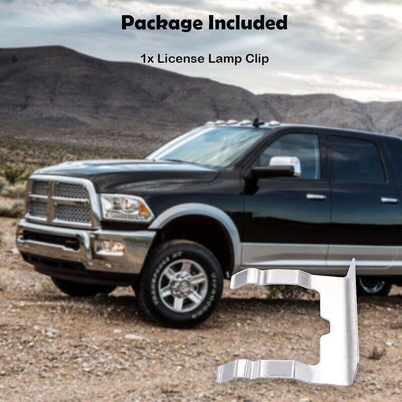 ya 7 8.24 baidi Rear license plate light clip replacement part suitable for 2002-2022 for Dodge for Ram 55077370AB