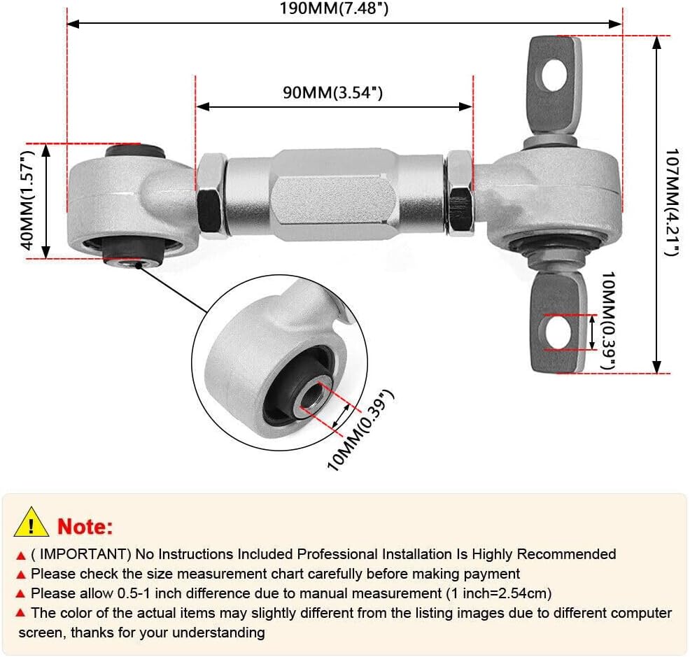 ya 13 9.15 baidi Rear Lower Control Arm Front Upper Rear Camber Kit for Honda for Civic EK 1996-2000