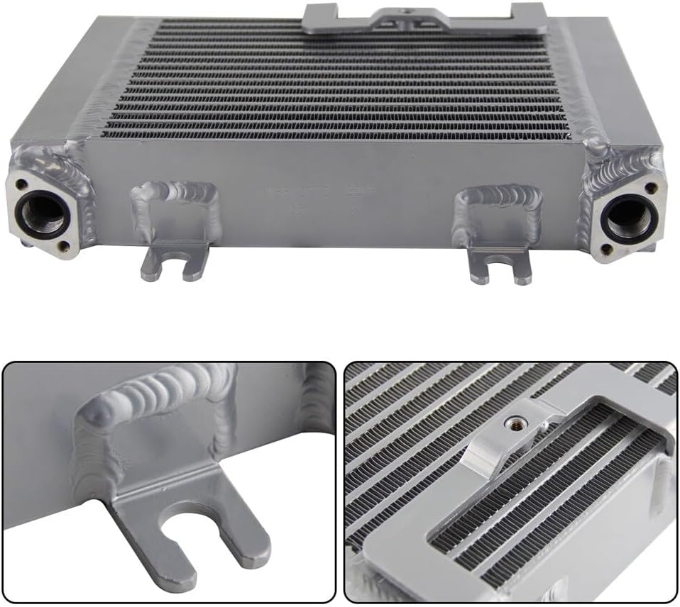 ya 12 10.8 baidi Upgrade Aluminum Oil Cooler Drop-in Fitment for 2009-2019 for Nissan R35 GT-R Silver