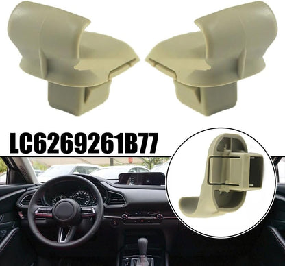 ya 6 8.14 2pcs Car Beige Sun Visor Clip LC6269261B77 for for Mazda 3 5 6 CX-7 CX-9 for RX-8