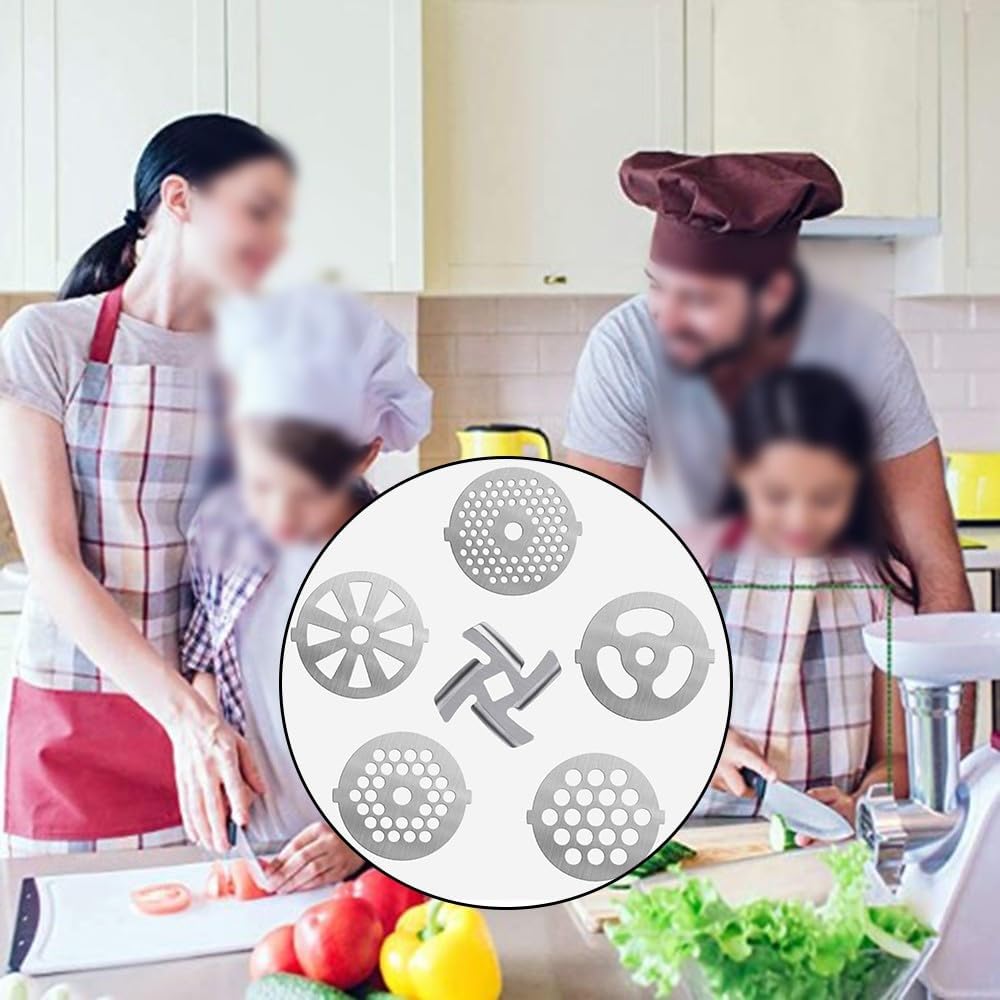 ya 14 9.20 baidi Complete Set of Meat Grinding Discs and Blades in High Grade Stainless Steel-1