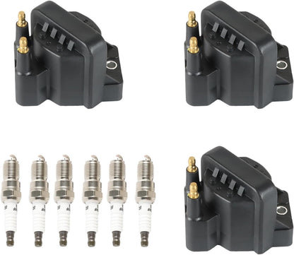 ya 9 10.24 For 05-10 for Chevrolet Impala DR39+3951 3*Ignition Coils+ 6*Iridium Spark Plug