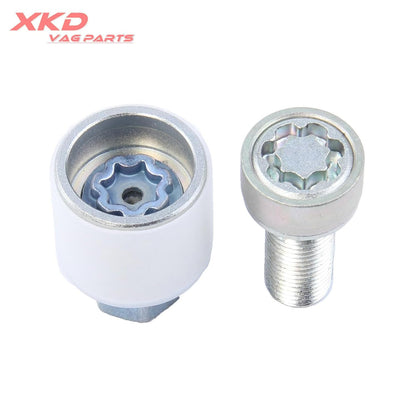 ya 10 9.16 baidi Wheel Lock Anti Theft Screw & Tool with Steel Stamp Q for Audi A3 for A4 S5 S6 TT